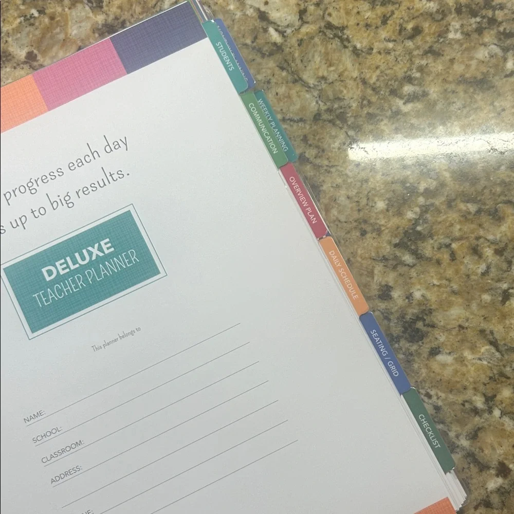 Colorful Teacher Planner/Organizer - NWT